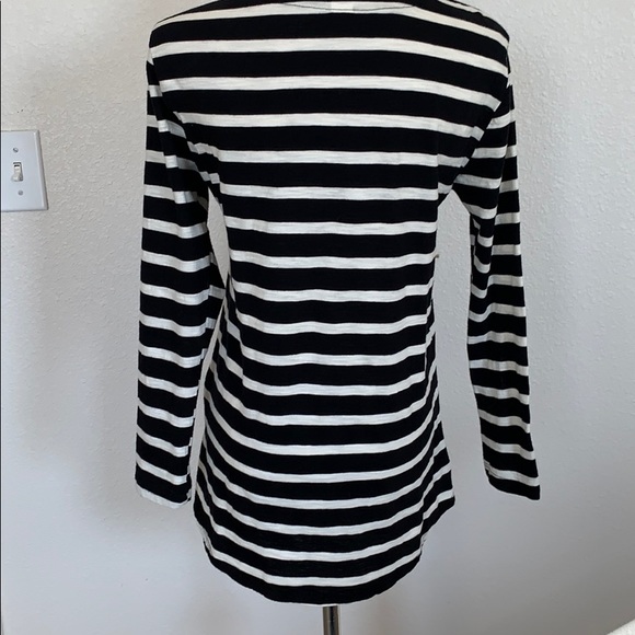 Striped lace up tee - Picture 4 of 6